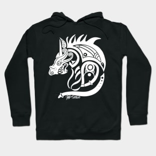 Fenrir Viking Norse Wolf (White) Hoodie